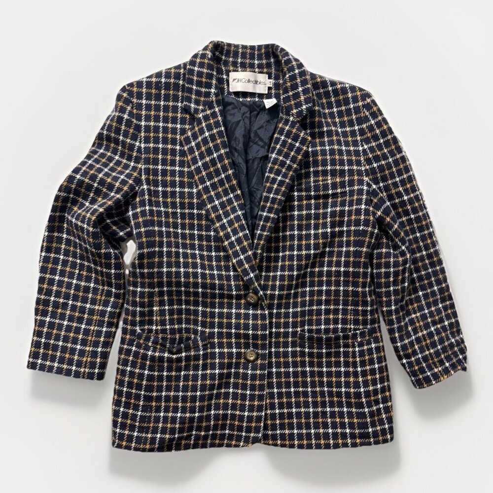 Chic Plaid Women's Blazer